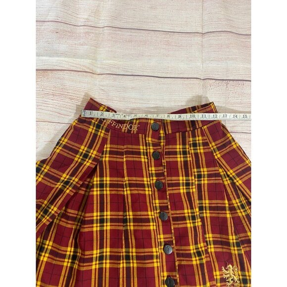 Harry Potter Gryffindor Women's Multi Plaid School Wizard Skirt - XS - Picture 8 of 12